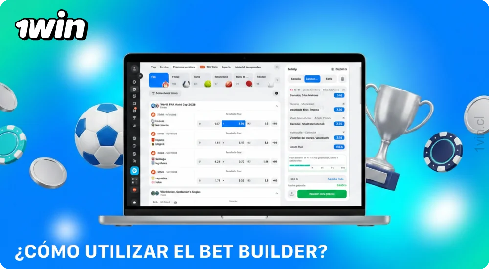 El creador de apuestas de 1win Chile te permite combinar varios resultados de un mismo partido en un solo boleto